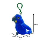 Hyacinth Macaw Plush Keychain