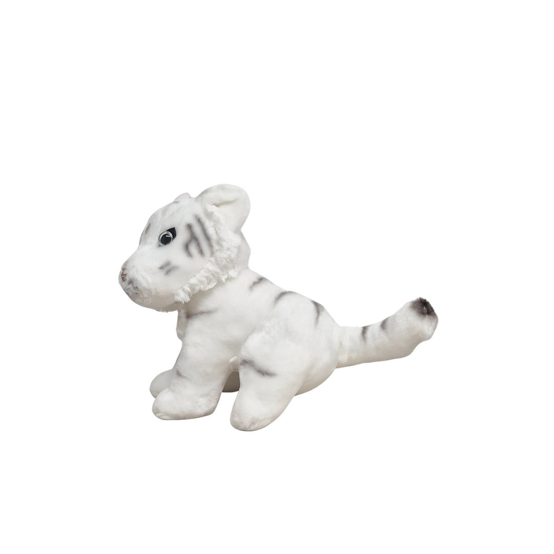 Sitting White Tiger Plush 7"
