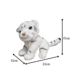 Sitting White Tiger Plush 7"