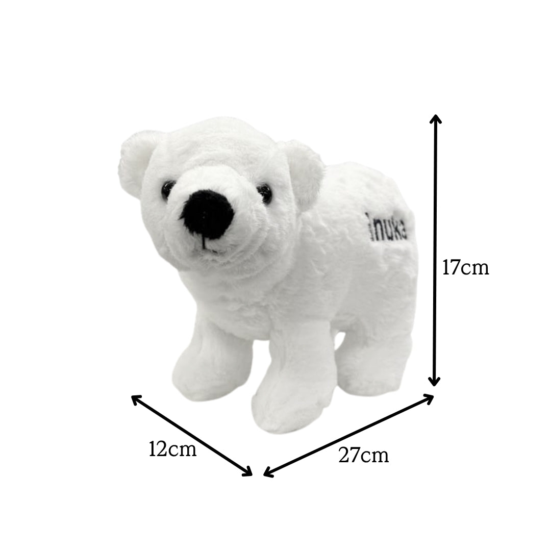 Polar Bear Embroidery Plush 9"