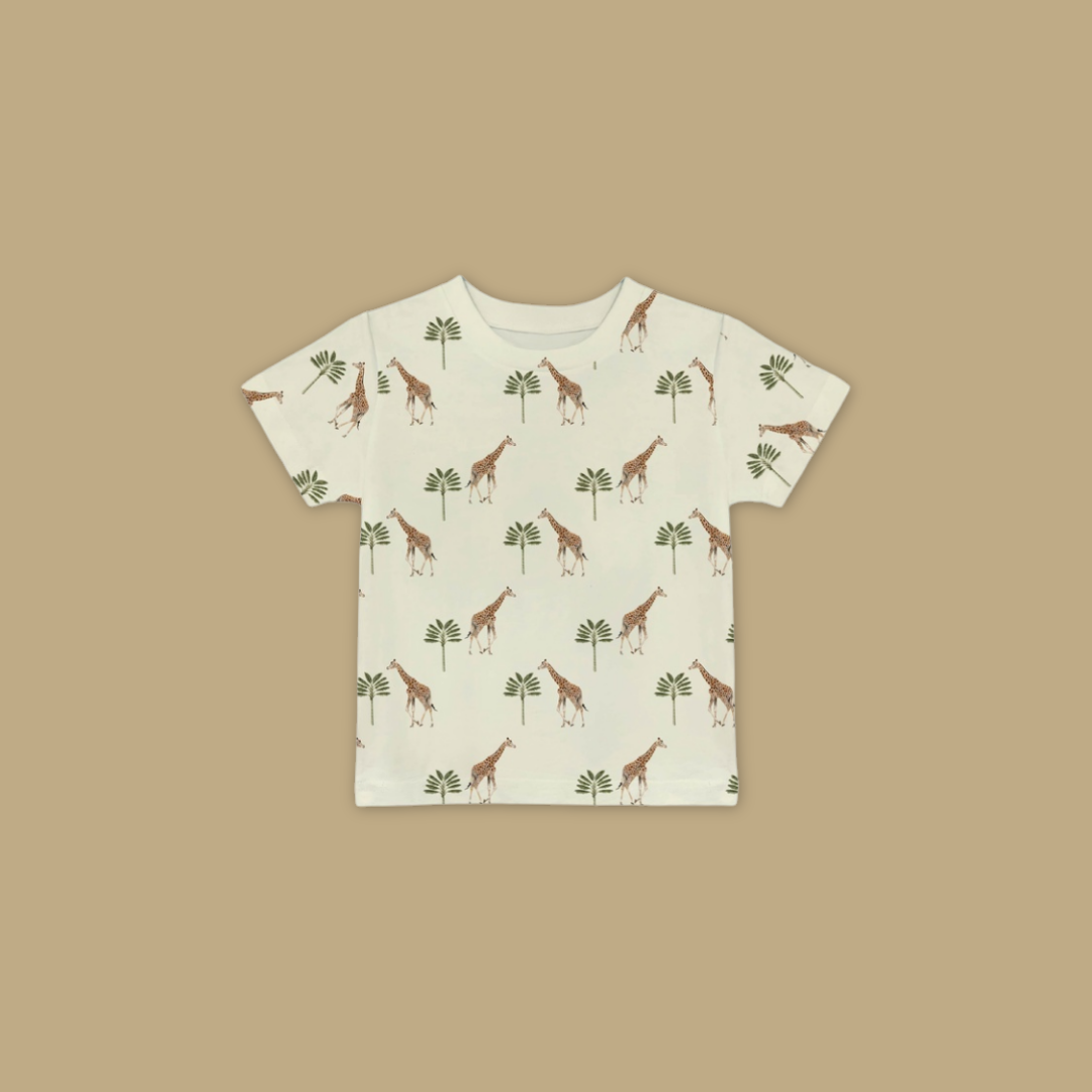 Giraffe All-Over Print Kids T-Shirt