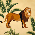 Lion Cushion Cover