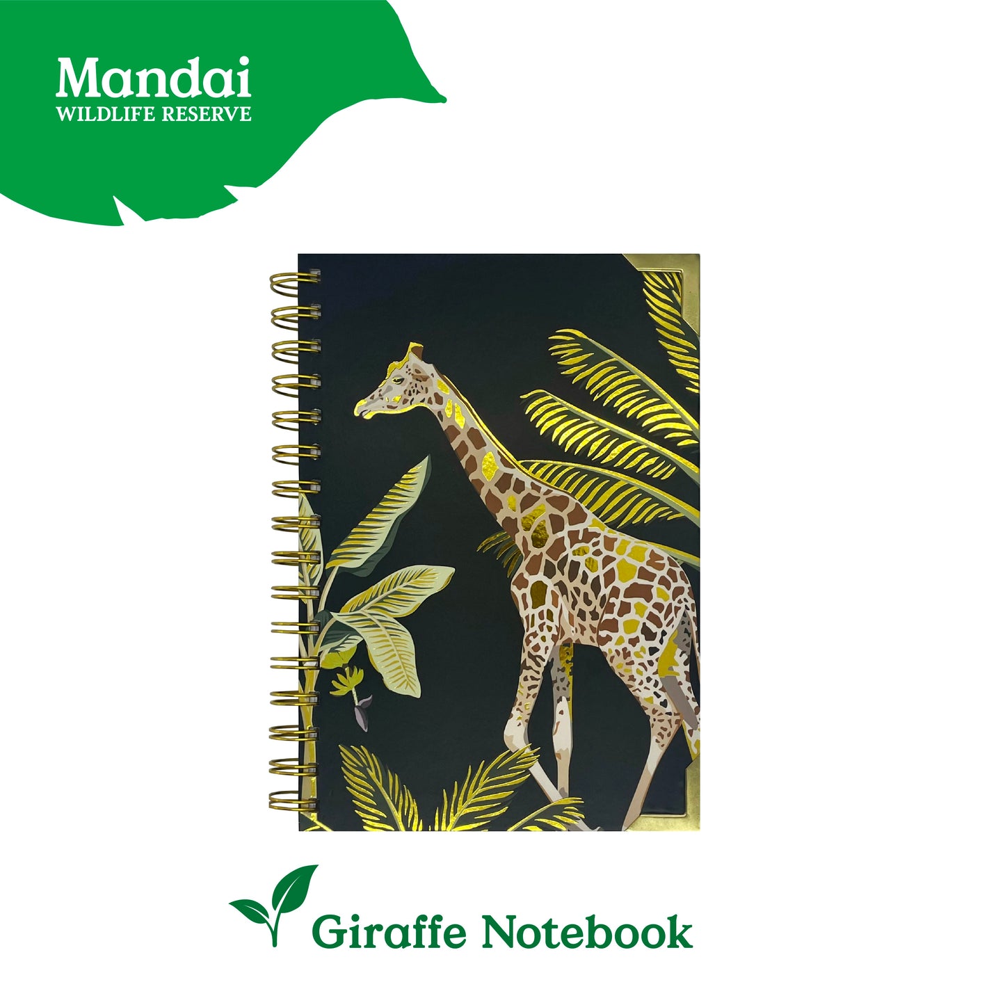 Animal Gold Foil Effect Notebook Paper Accessories Stationery FSC Paper MANDAI WILDLIFE RESERVE