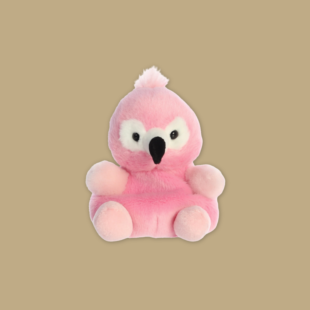 Flamingo Palm Pal Plush 5.5"