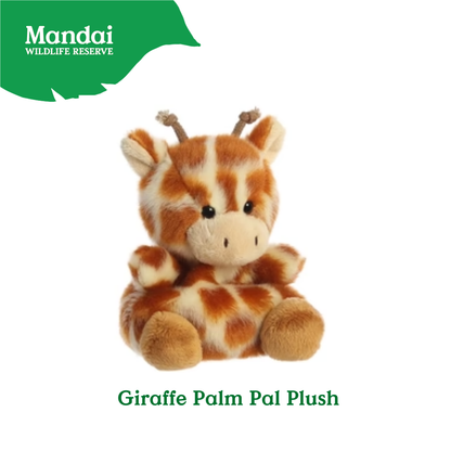 Adorable Tiger W Tiger Lion Cheetah Monkey Elephant Giraffe Beanie Plush Toy Palm Pal MANDAI WILDLIFE RESERVE