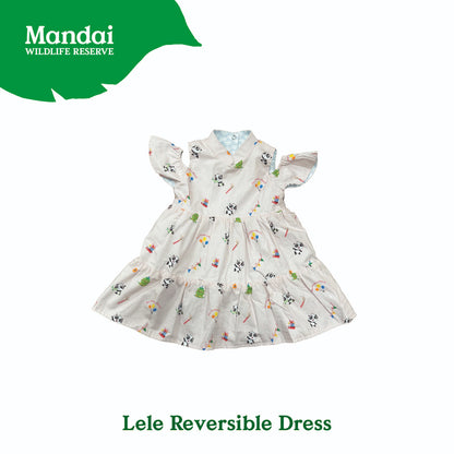 Panda Lele Girl Reversible Dress Animal Print Top Romper Clothing MANDAI WILDLIFE RESERVE