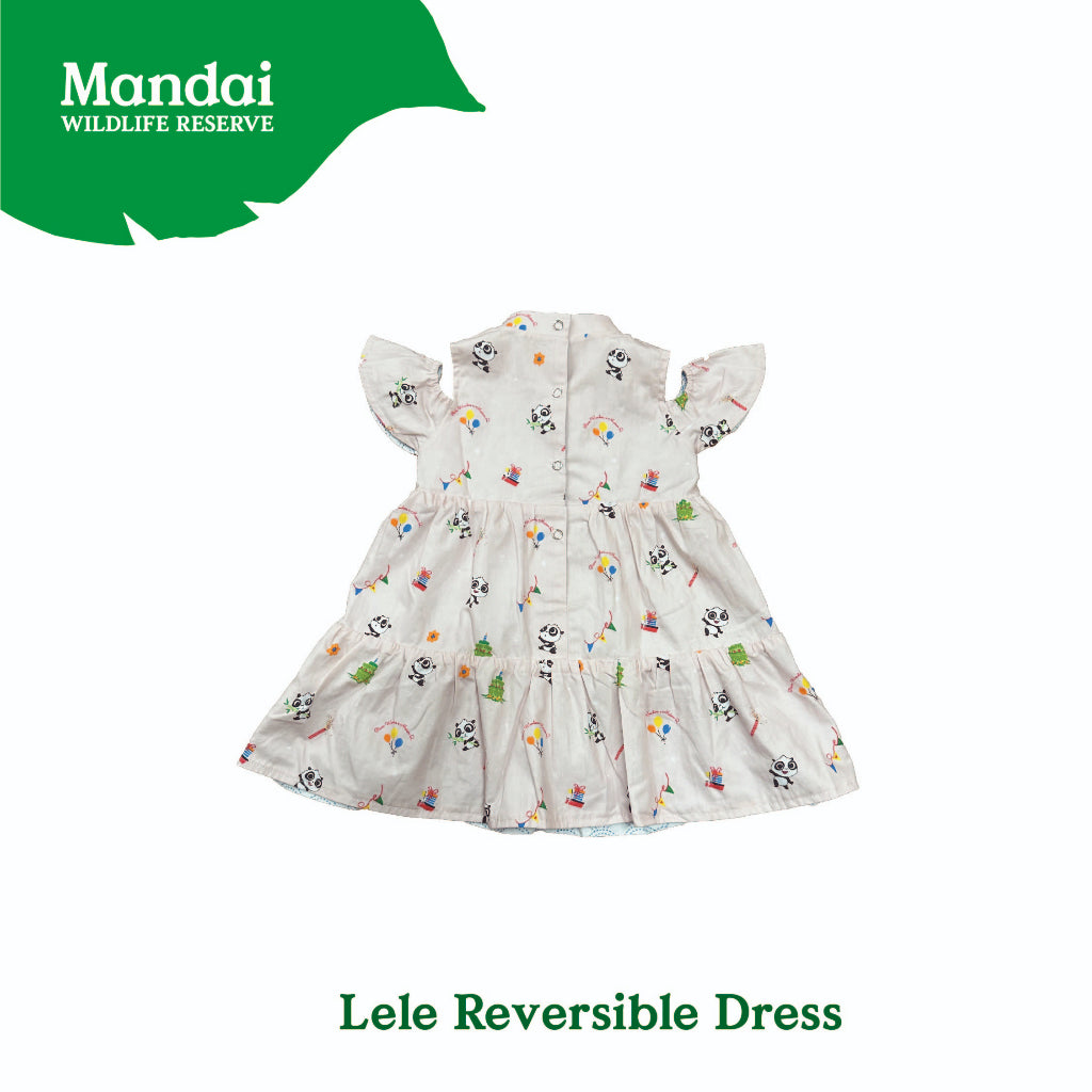 Panda Lele Girl Reversible Dress Animal Print Top Romper Clothing MANDAI WILDLIFE RESERVE