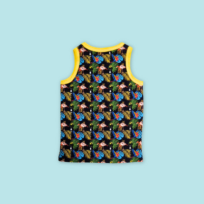 Bird Paradise Kids’ Colorful Sleeveless Tank Top - MANDAI WILDLIFE RESERVE