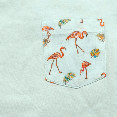 Bird Paradise Flamingo Pocket Kids T-Shirt secondary
