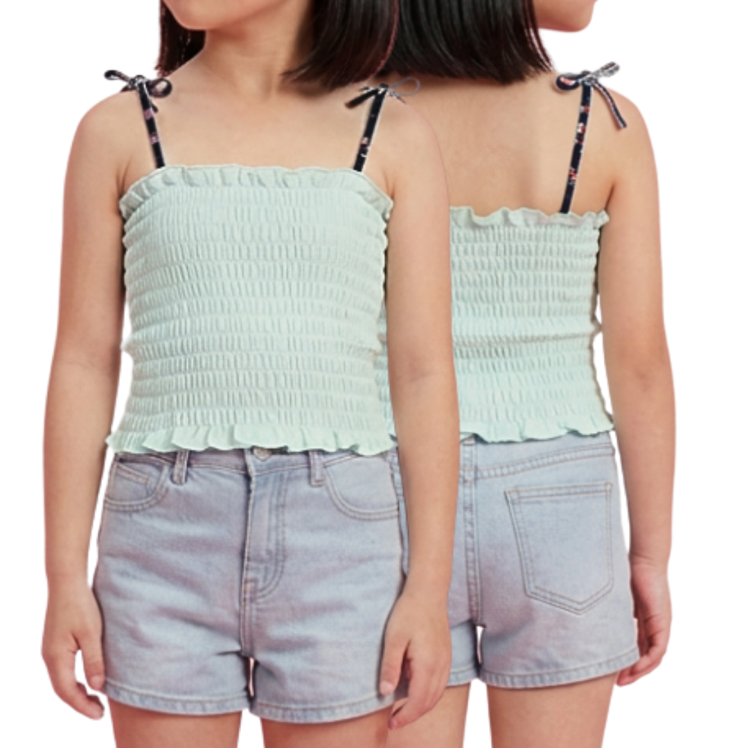Flying With Colour Smocked Girls Tank Top