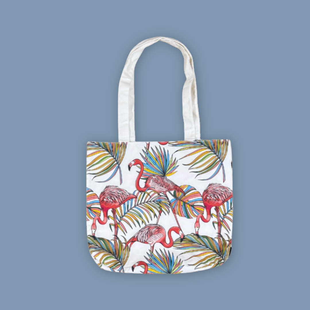 Flying With Colour Flamingo Reversible Tote Bag