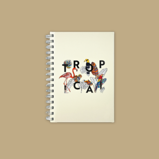Fying With Colour Tropical Notebook