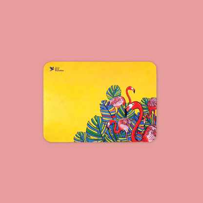 Colorful  Reversible  Placemat Flying with Colors Bird Paradise MANDAI WILDLIFE RESERVE