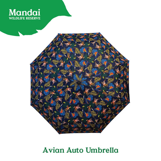 Colorful Foldable Umbrella Flying with colors Bird Paradise MANDAI WILDLIFE RESERVE