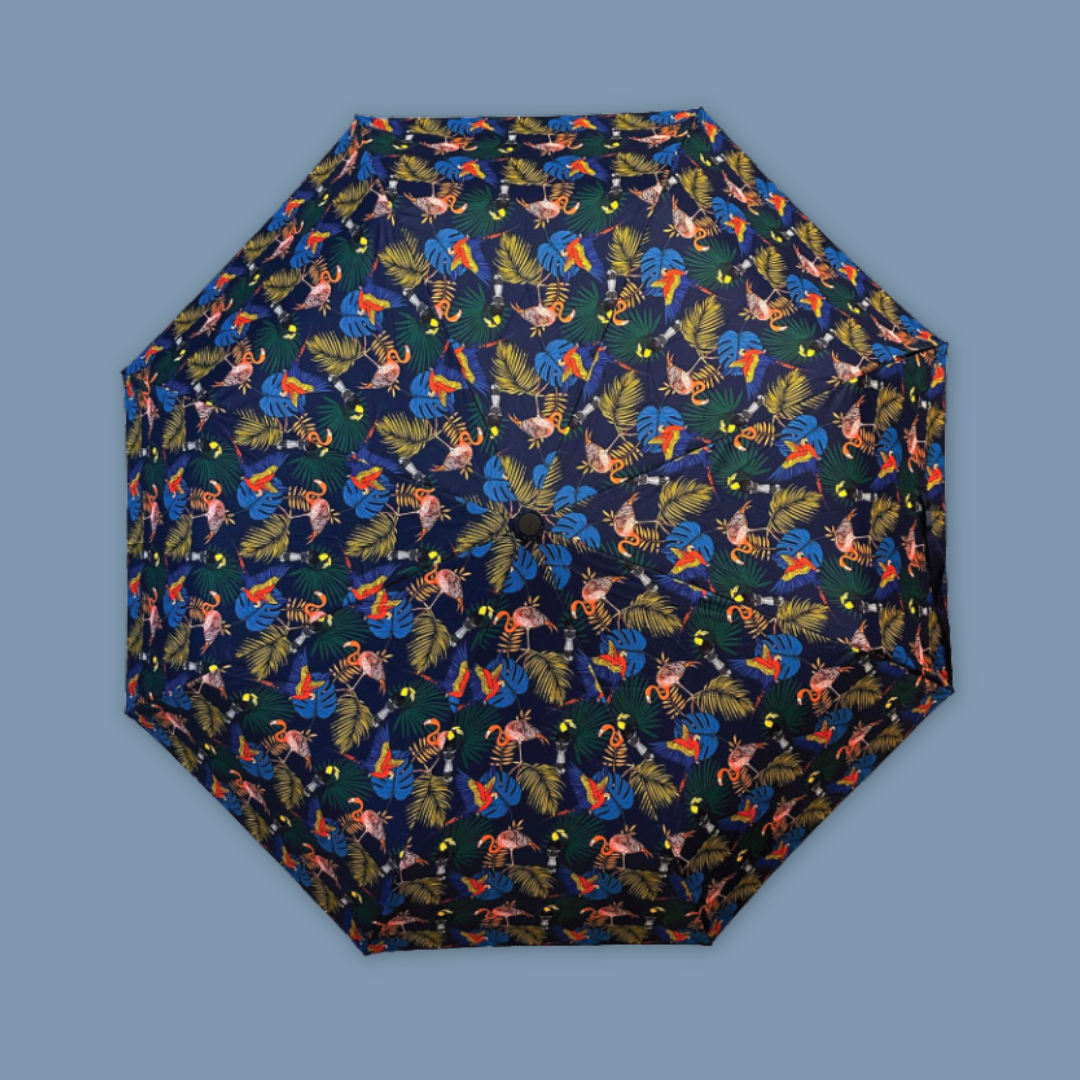 Flying With Colour All-Over Print Auto Umbrella