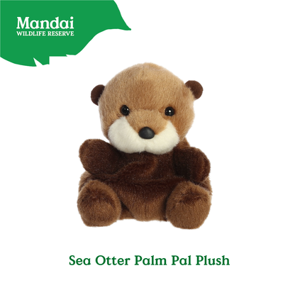 Adorable Sea Otter Sloth Hedgehog Aligator Red Panda Beanie Plush Toy Palm Pal MANDAI WILDLIFE RESERVE
