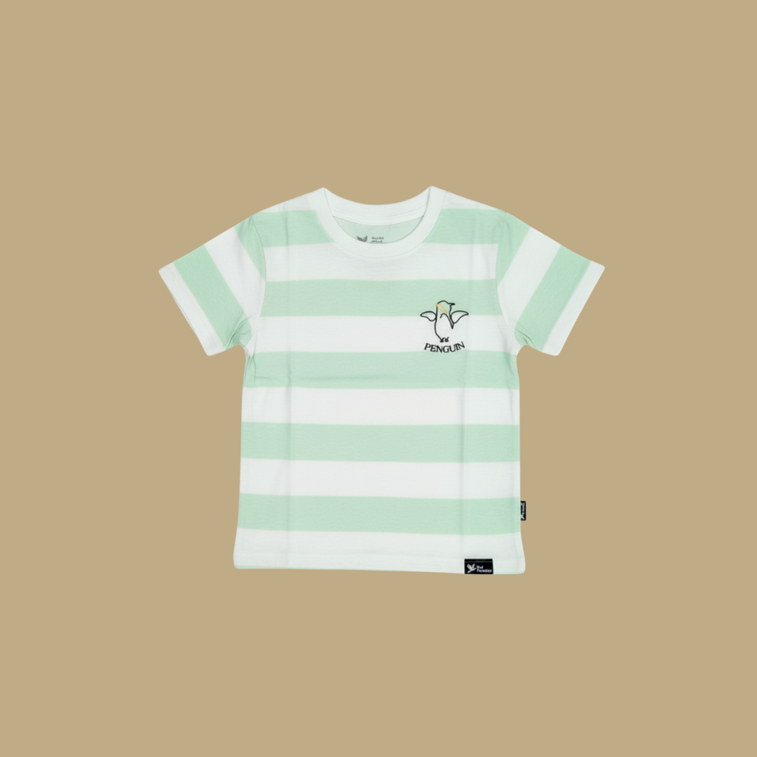 Bird Paradise Penguin Stripe Kid T-Shirt