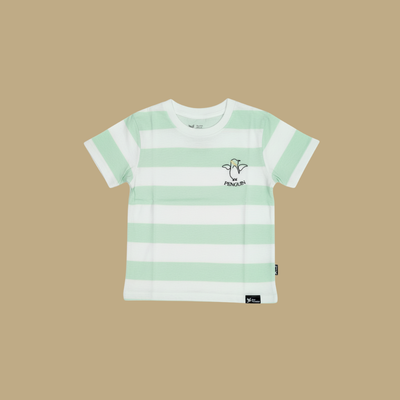 Bird Paradise Penguin Stripe Kid T-Shirt