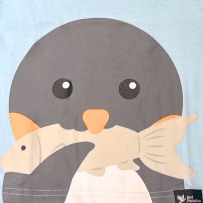 Bird Paradise Penguin Eat Fish Kids T-Shirt secondary
