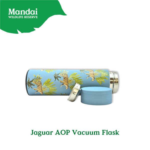 Exclusive WLS Animal Vacuum Flask – Cheetah Jaguar Zebra MANDAI WILDLIFE RESERVE