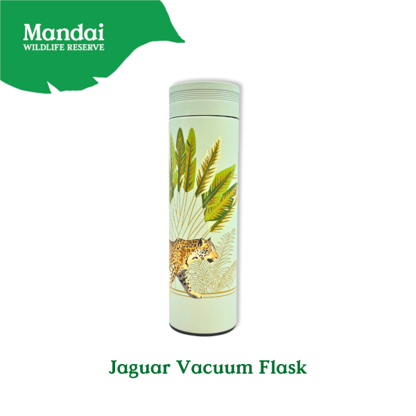 Exclusive WLS Animal Vacuum Flask – Cheetah Jaguar Zebra MANDAI WILDLIFE RESERVE