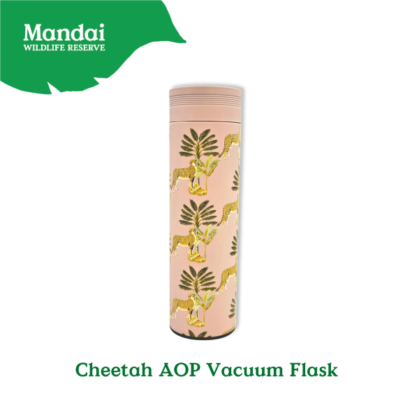 Exclusive WLS Animal Vacuum Flask – Cheetah Jaguar Zebra MANDAI WILDLIFE RESERVE