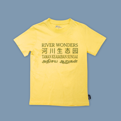 River Wonder Manatee Infographic Map Adult Tee - MANDAI WILDLIFE RESERVE