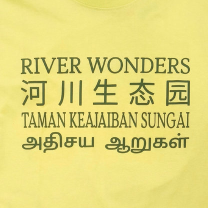 River Wonder Manatee Infographic Map Adult Tee - MANDAI WILDLIFE RESERVE