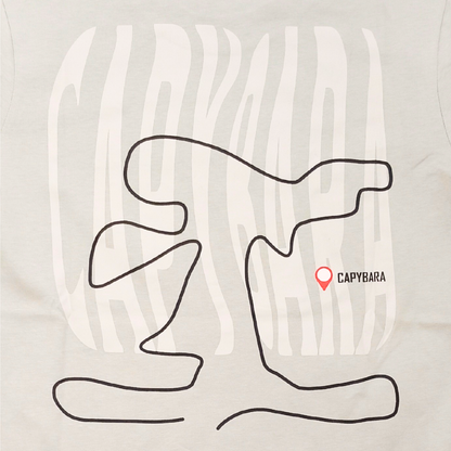 River Wonders Capybara Map Adult T-Shirt MANDAI WILDLIFE RESERVE
