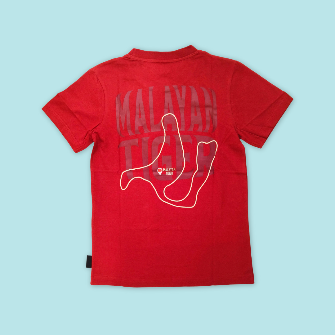 Night Safari Malayan Tiger Map Adult T-Shirt MANDAI WILDLIFE RESERVE