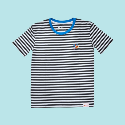 Bird Paradise Black Stripe Adult T-Shirt