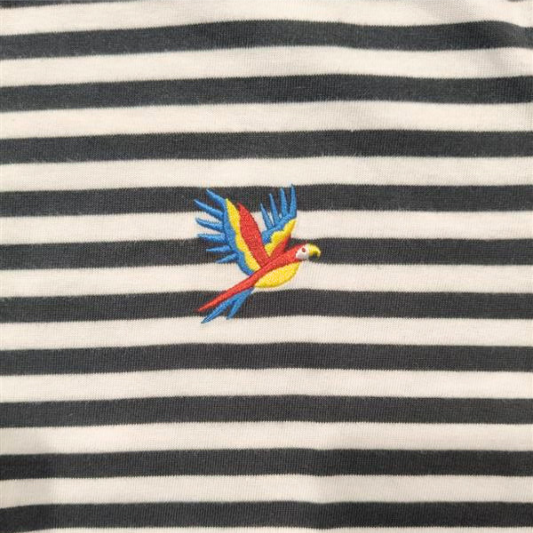 Bird Paradise Black Stripe Adult T-Shirt