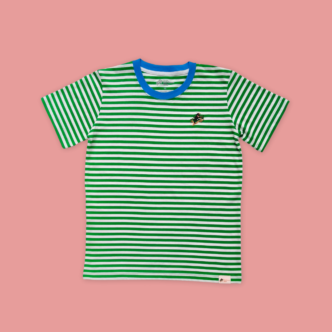 Rainforest Green Stripe Adult T-Shirt
