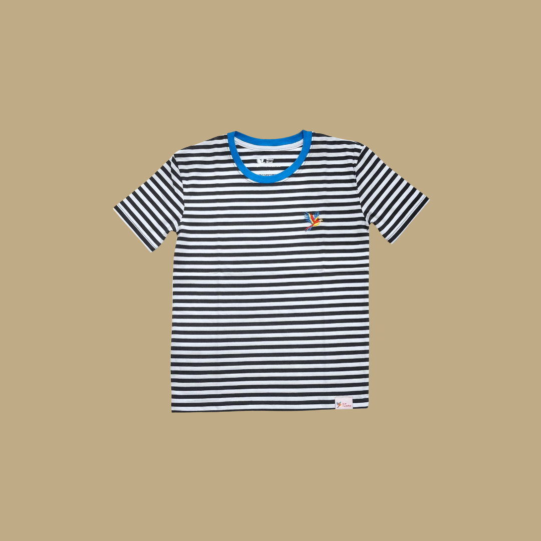 Bird Paradise Black Stripe Kid T-Shirt