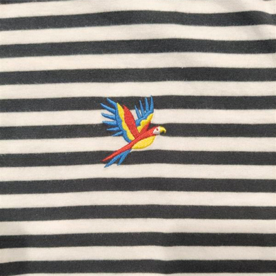 Bird Paradise Black Stripe Kid T-Shirt secondary