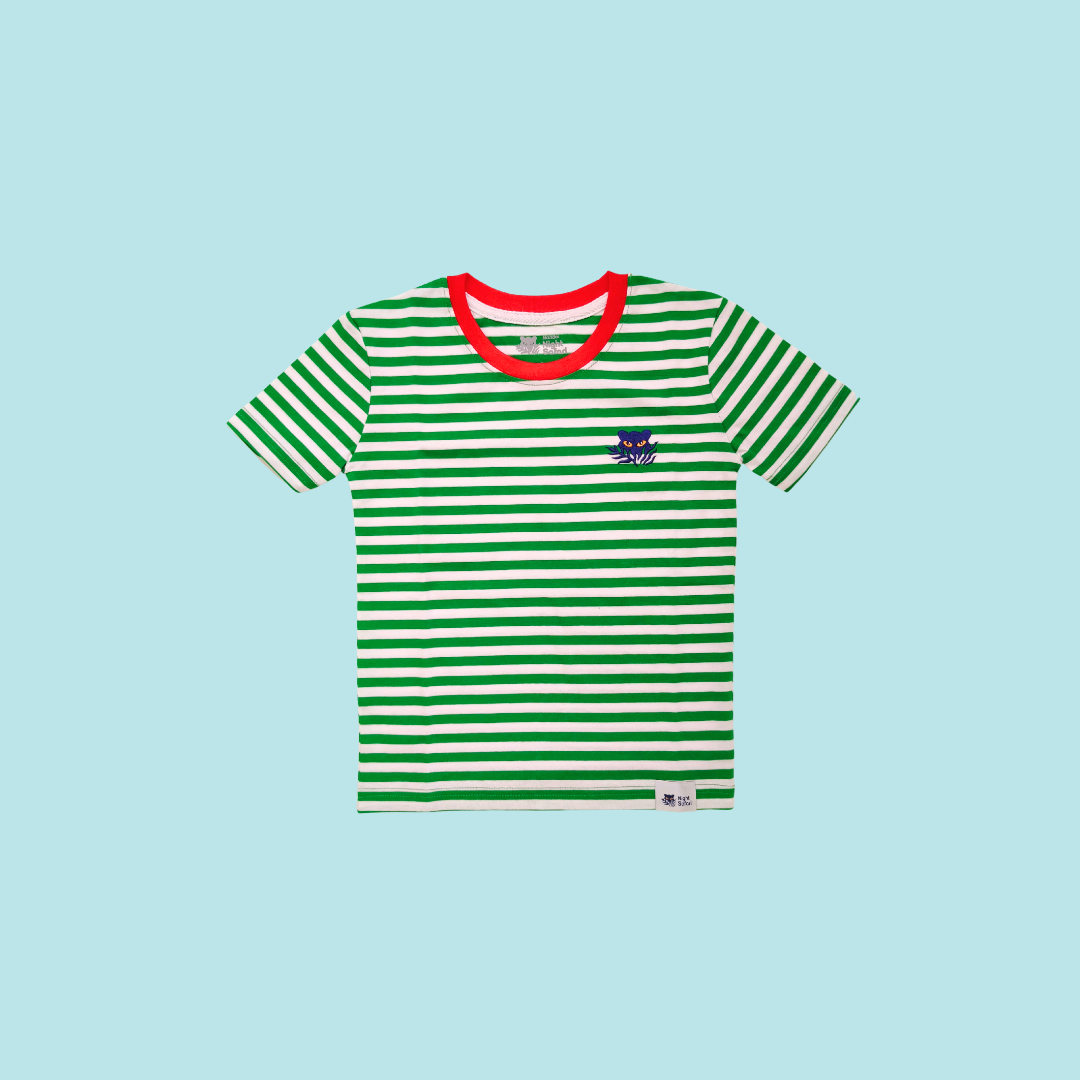 Night Safari Kids’ Unisex Cotton Stripe Tee –  MANDAI WILDLIFE RESERVE