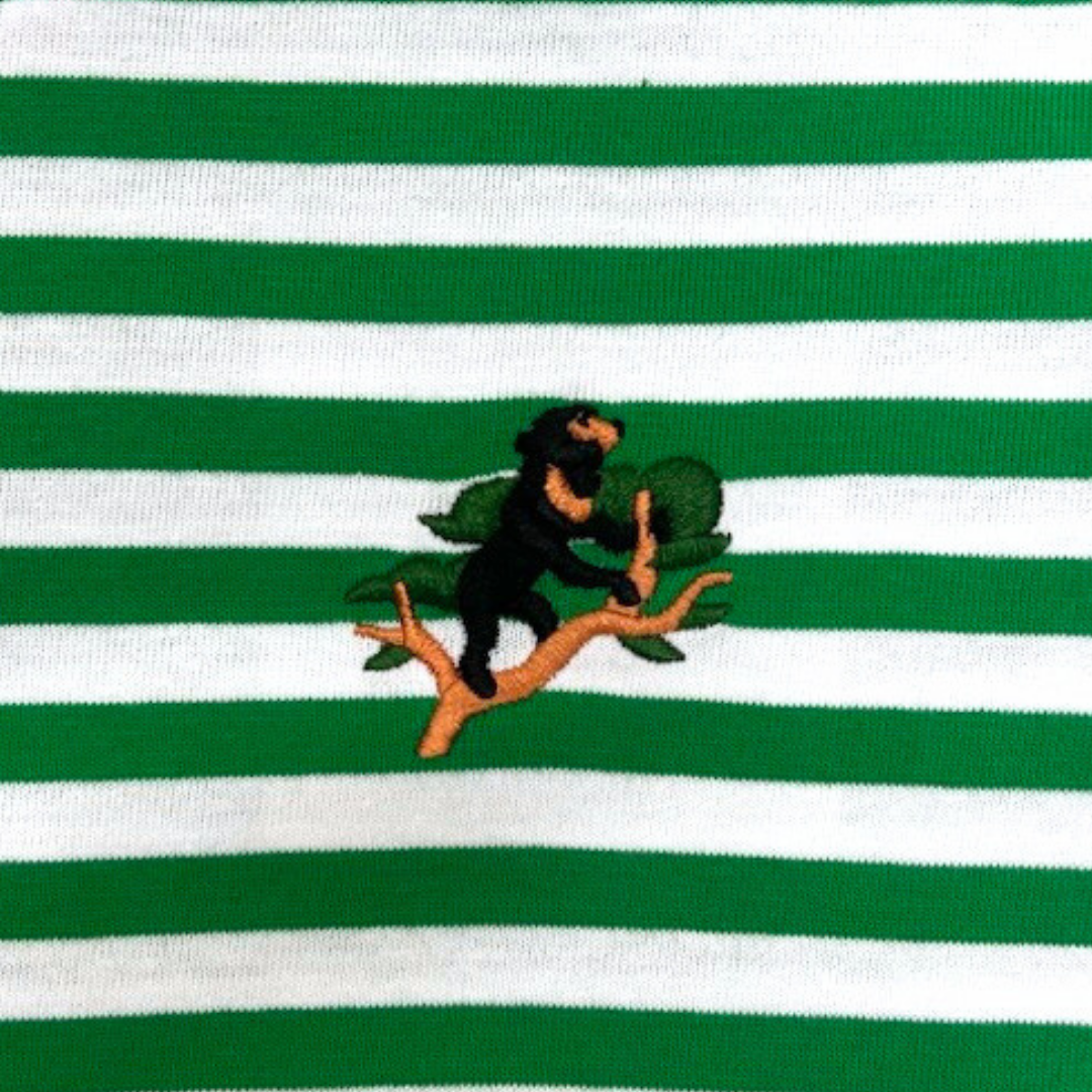 Rainforest Green Stripe Kids T-Shirt