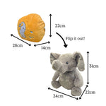 Elephant Reversible Plush Pillow