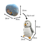 Penguin Reversible Plush Pillow
