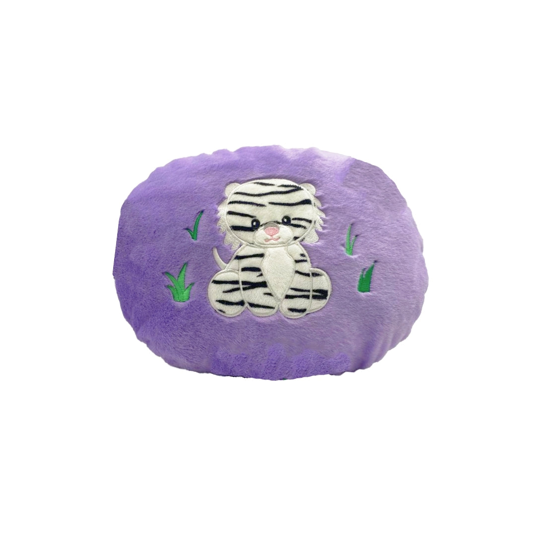 White Tiger Reversible Plush Pillow