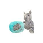 Rhino Reversible Plush Pillow