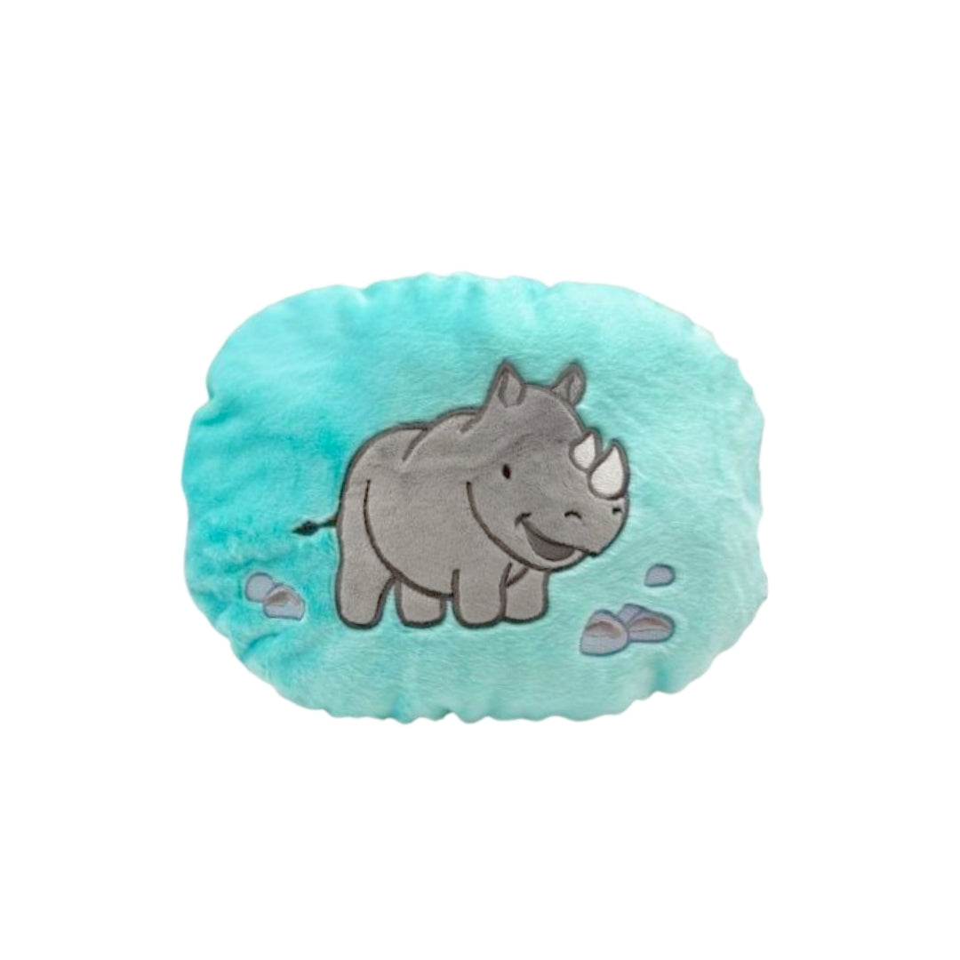 Rhino Reversible Plush Pillow