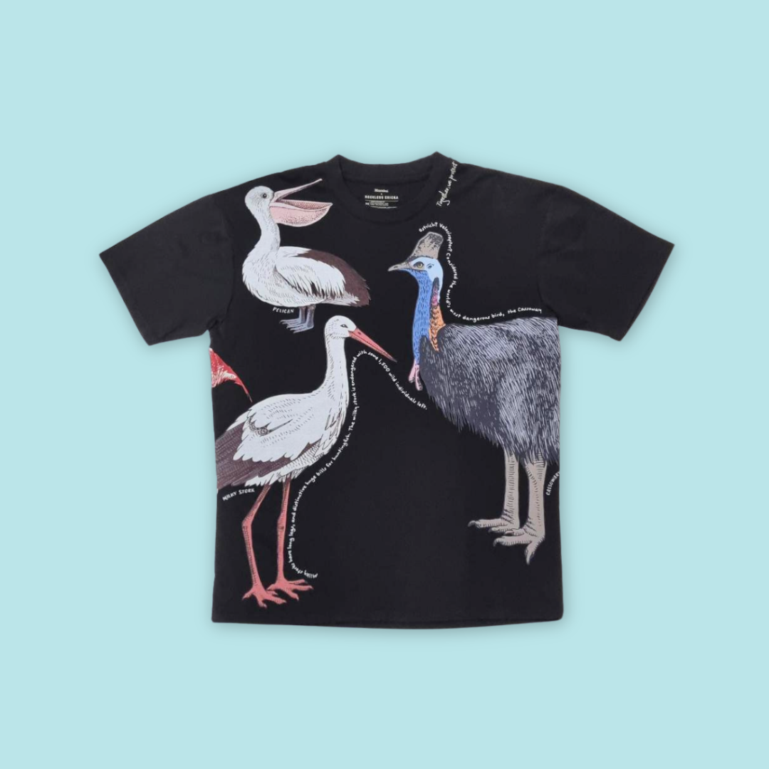 Reckless Ericka Adult Animal Drawing Unisex Oversized - MANDAI WILDLIFE RESERVE
