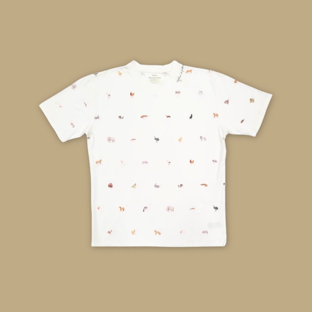 Reckless Ericka Adult Animal Drawing Unisex Oversized - MANDAI WILDLIFE RESERVE