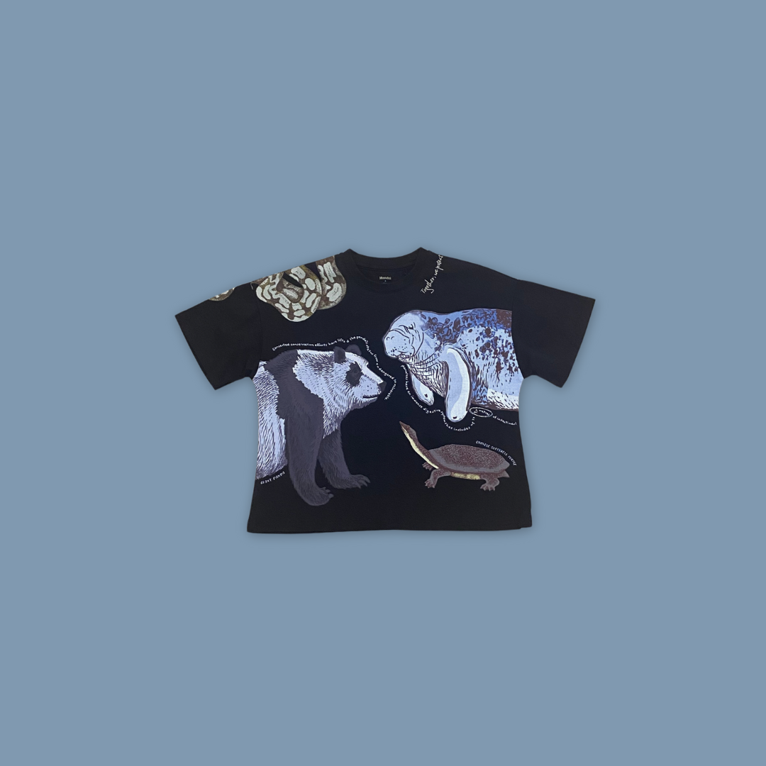Reckless Ericka Child Animal Drawing Unisex Oversized - MANDAI WILDLIFE RESERVE