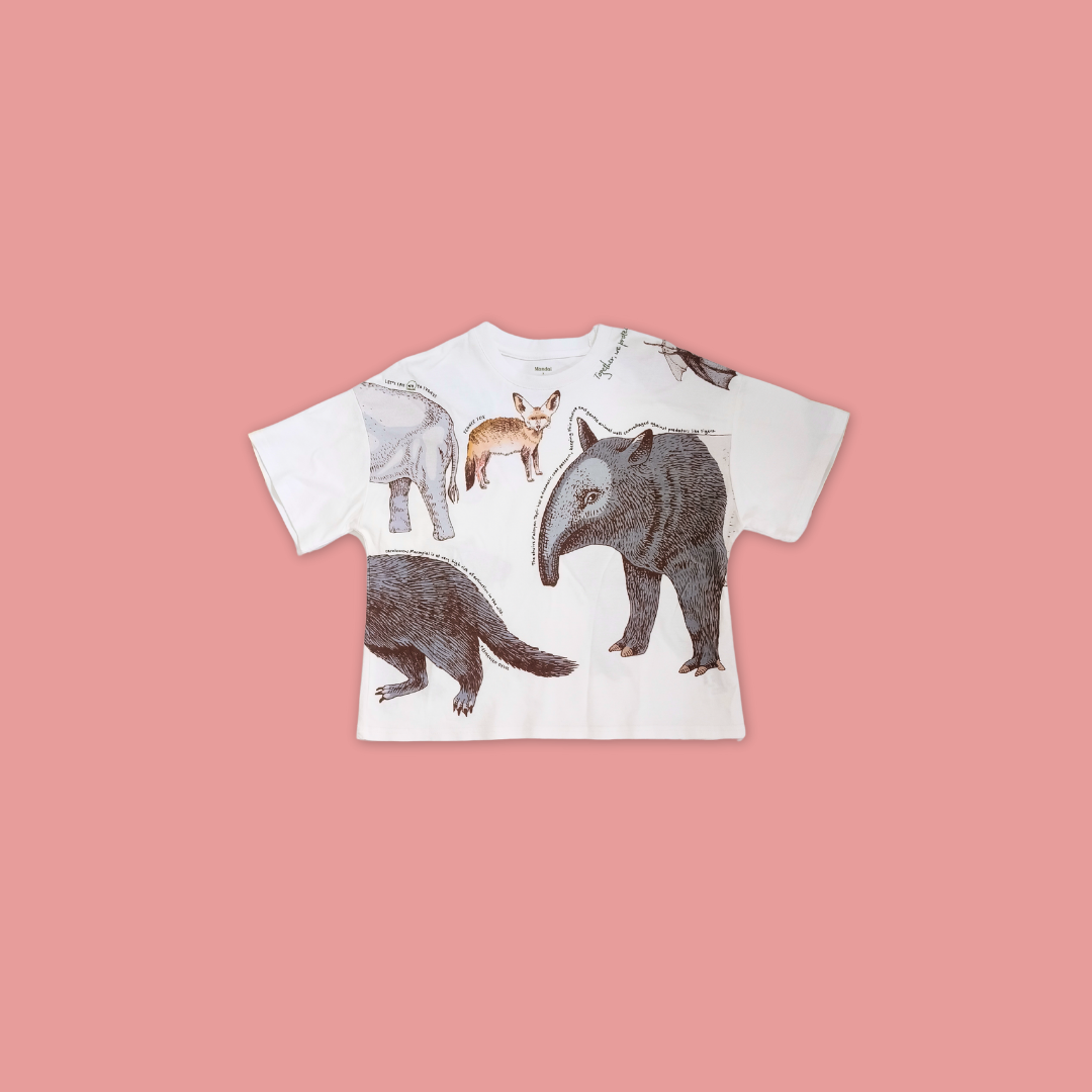 Reckless Ericka Child Animal Drawing Unisex Oversized - MANDAI WILDLIFE RESERVE