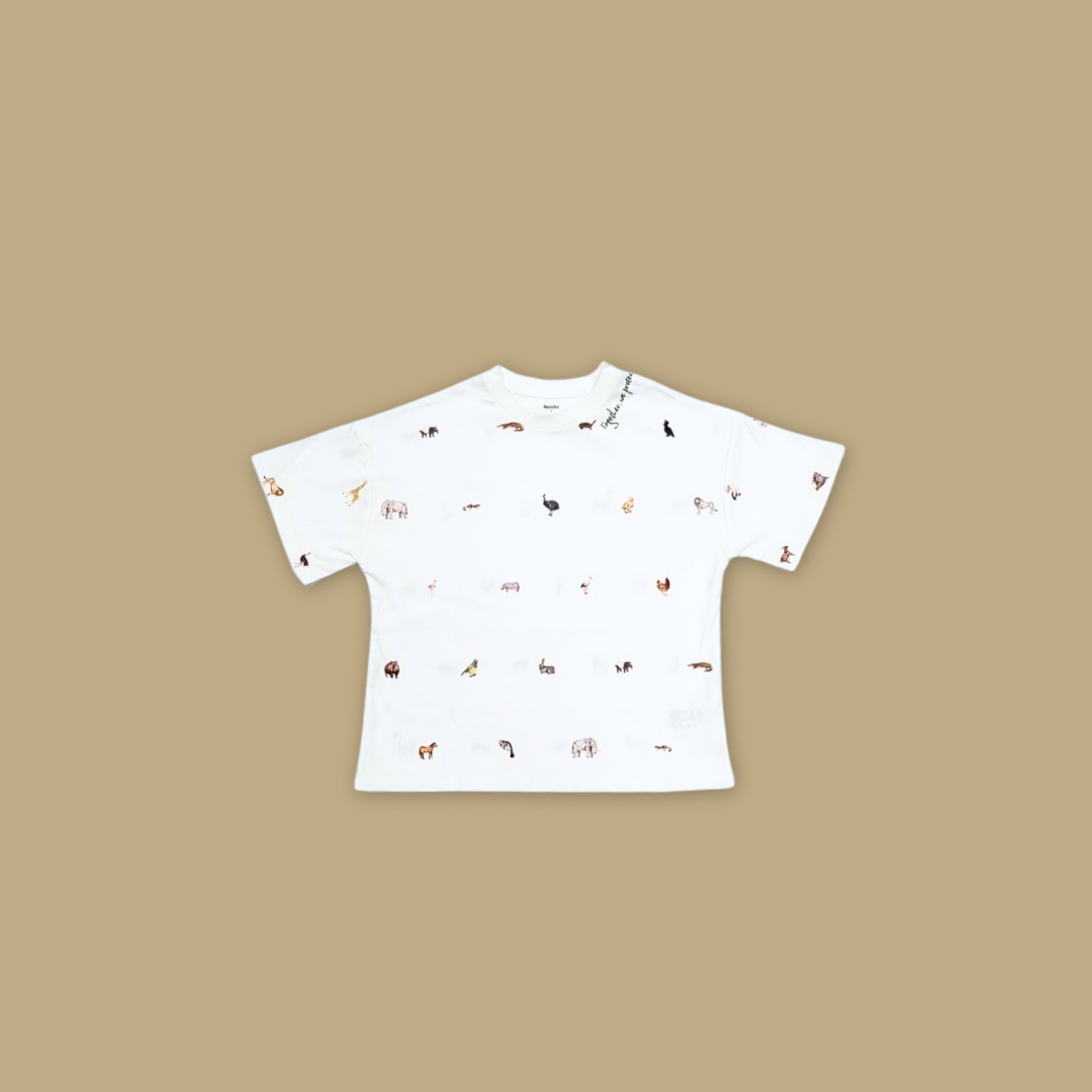 Reckless Ericka Child Animal Drawing Unisex Oversized - MANDAI WILDLIFE RESERVE
