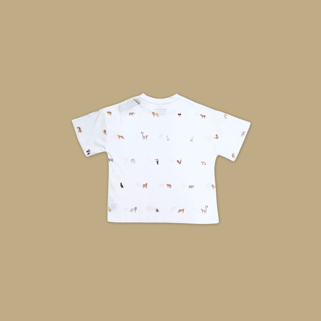 Reckless Ericka Child Animal Drawing Unisex Oversized - MANDAI WILDLIFE RESERVE