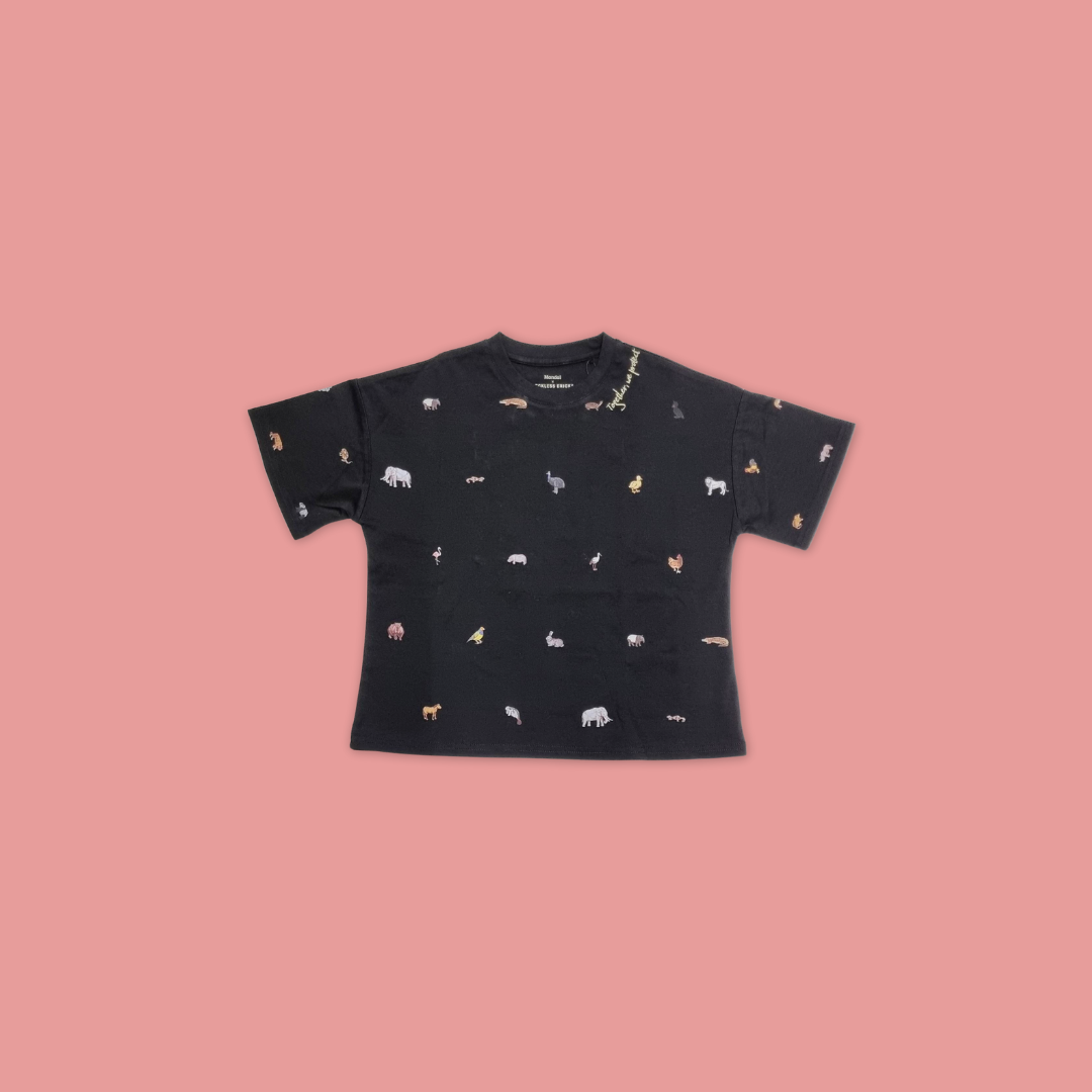 Reckless Ericka Child Animal Drawing Unisex Oversized - MANDAI WILDLIFE RESERVE