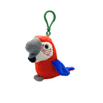 Scarlet Macaw Plush Keychain